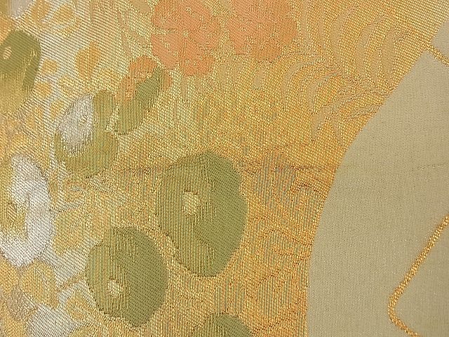 平和屋着物■六通柄袋帯 菊花文 金銀糸 逸品 n-by2431