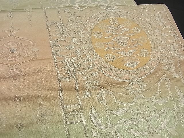 平和屋着物■西陣 六通柄袋帯 吉祥文 銀糸 逸品 n-by2763
