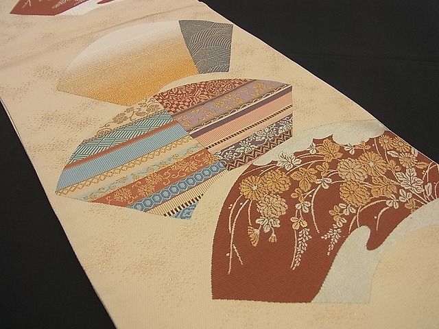 平和屋着物■六通柄袋帯 豊楽古代裂 金銀糸 逸品 n-by2812