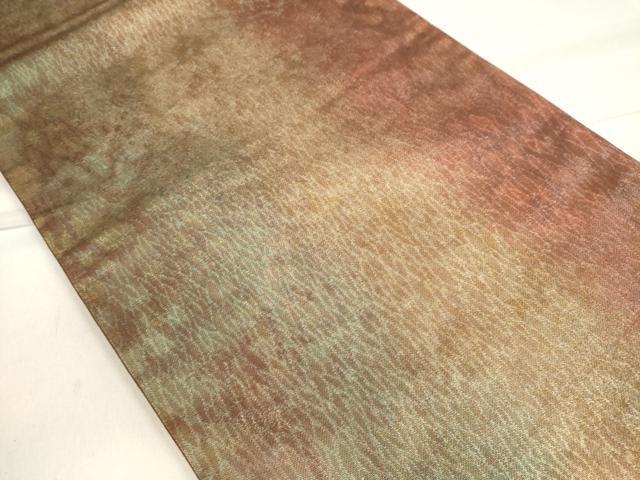 平和屋着物◎六通柄袋帯 霞文 正絹 逸品 CAAI6176ou