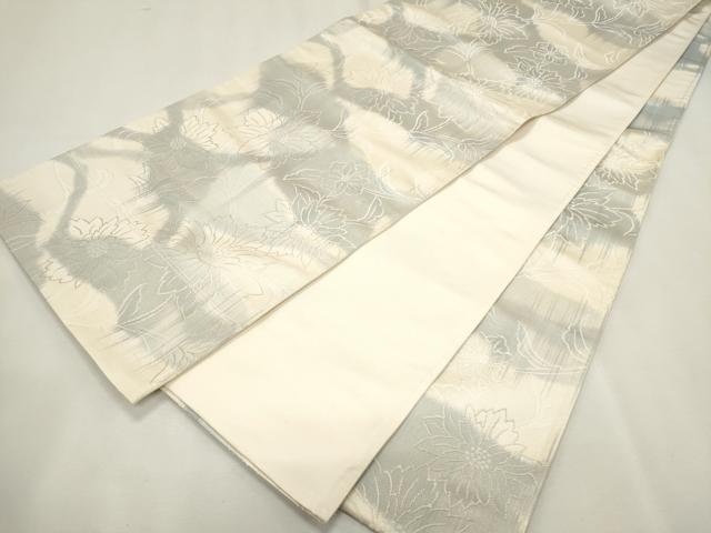 平和屋着物◎六通柄袋帯 枝花文 正絹 逸品 CAAI6204ou