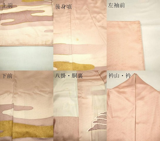 平和屋着物■豪華色留袖 飛鶴文 暈し染め 金彩 正絹 逸品 CAAI6269ou