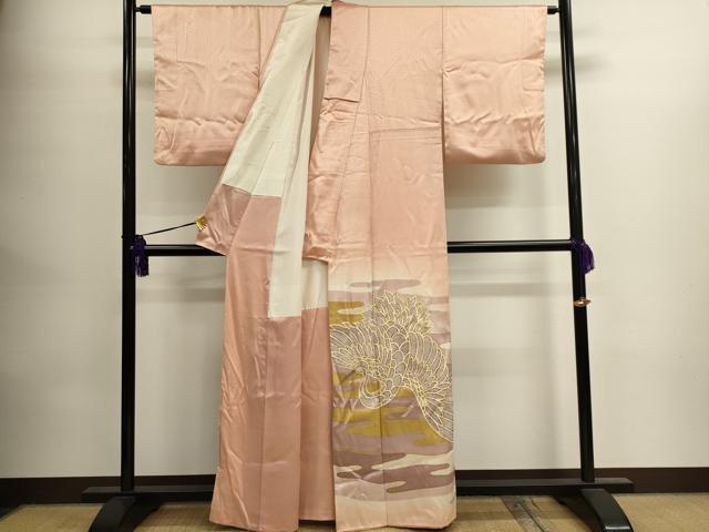 平和屋着物■豪華色留袖 飛鶴文 暈し染め 金彩 正絹 逸品 CAAI6269ou