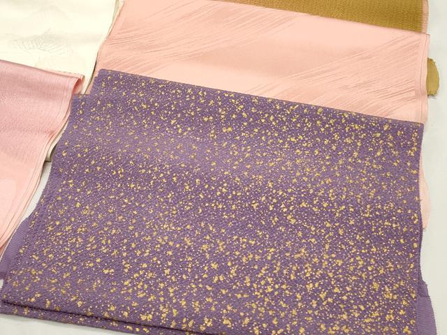 平和屋着物★和装小物 上質な帯揚げ10枚 礼装用 色紙重ね花文 縮緬 ぼかし染 金彩 逸品 CAAI9901qe