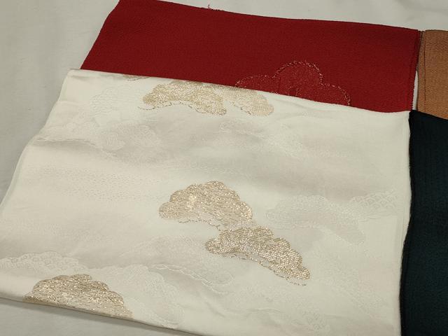平和屋着物★和装小物 上質な帯揚げ10枚 礼装用 金糸 松文 宝相華 ぼかし染 逸品 CAAI9925qe