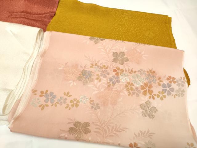 平和屋着物★和装小物 上質な帯揚げ10枚 丹後ちりめん 仕覆吉祥花文 枝花文 ぼかし染 金銀糸 未使用あり 逸品 CAAI9966qe