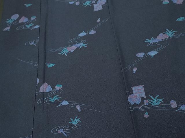 平和屋着物■上質な小紋 流水風景文 逸品 CAAJ3252ch