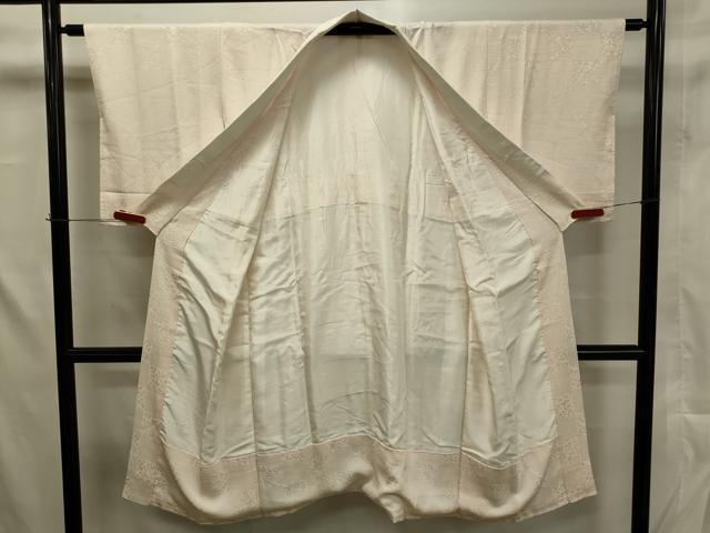 平和屋着物■長襦袢 袷 市松花唐草地紋 正絹 逸品 CAAJ8155ku