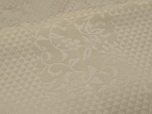 平和屋着物■長襦袢 袷 市松花唐草地紋 正絹 逸品 CAAJ8155ku
