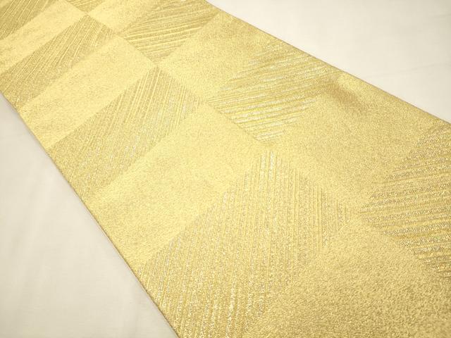 平和屋着物◎六通柄袋帯 斜線文 金糸 逸品 CAAJ9615oy