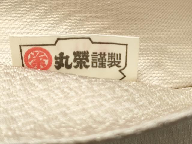 平和屋着物■太鼓柄袋帯 花鳥文 銀通し地 正絹 逸品 CAAK9112th