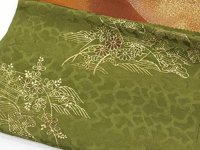 平和屋着物★和装小物 上質な帯揚げ10枚セット 絞り 青梅波 菊 金彩 逸品 CAAL0421xi