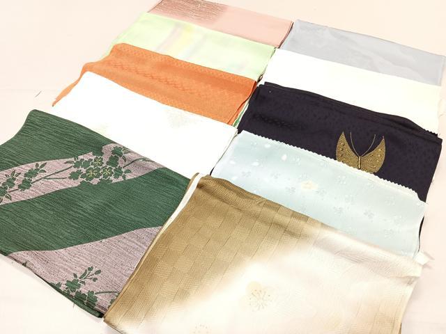 平和屋着物★和装小物 上質な帯揚げ 10枚セット 逸品 CAAL0657xi