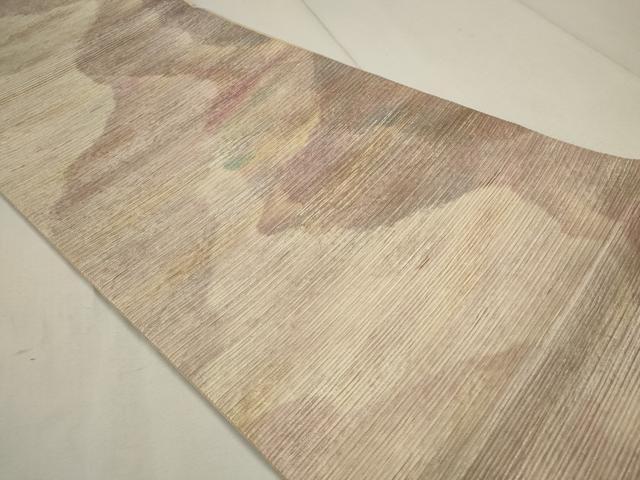 平和屋着物■六通柄袋帯 霞文 金糸 正絹 逸品 CAAL3029in