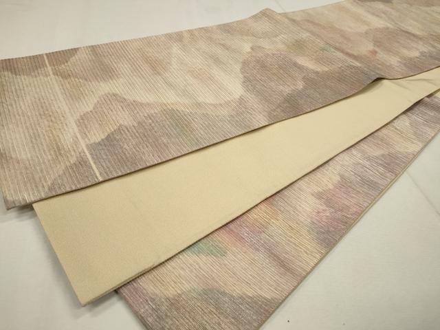 平和屋着物■六通柄袋帯 霞文 金糸 正絹 逸品 CAAL3029in