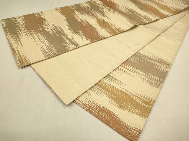 平和屋着物●六通柄 京袋帯 霞文 金糸 正絹 逸品 CAAL5006th
