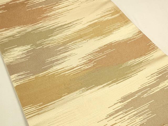 平和屋着物●六通柄 京袋帯 霞文 金糸 正絹 逸品 CAAL5006th