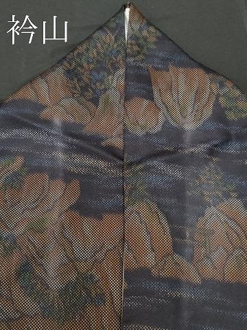 平和屋着物■上質なお召 風景文 正絹 逸品 CAAL7515ou