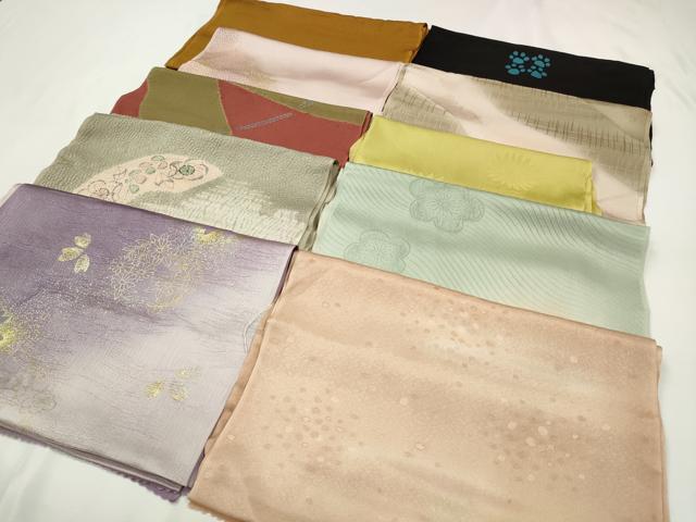 平和屋着物★和装小物 上質な帯揚げ 10枚セット 逸品 CAAM5239qe