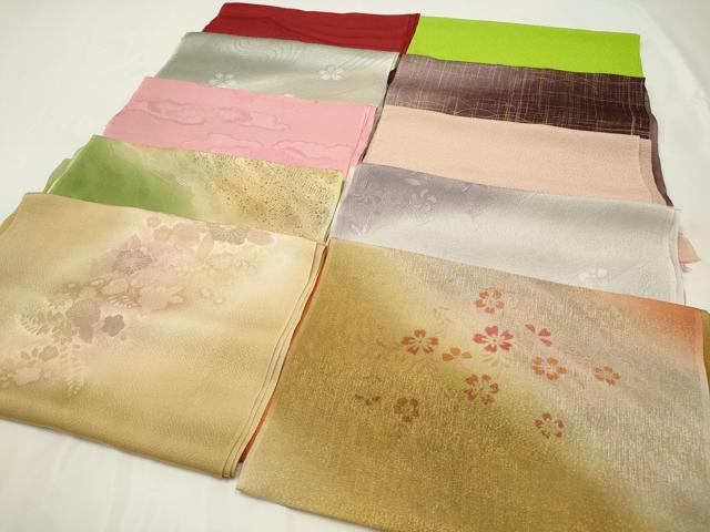 平和屋着物★和装小物 上質な帯揚げ 10枚セット 逸品 CAAM5265qe
