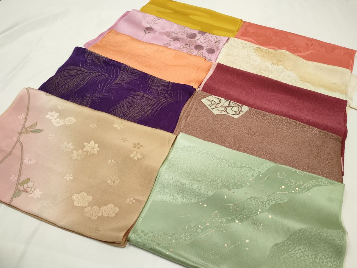 平和屋着物★和装小物 上質な帯揚げ 10枚セット 逸品 CAAM5280qe