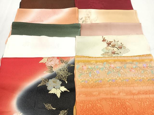 平和屋着物★和装小物 上質な帯揚げ 10枚セット 逸品 CAAM9614xe