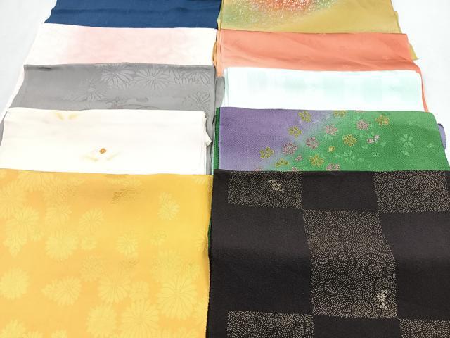 平和屋着物★和装小物 上質な帯揚げ 10枚セット 逸品 CAAM9624xe