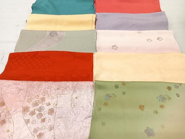 平和屋着物★和装小物 上質な帯揚げ 10枚セット 逸品 CAAM9808xe