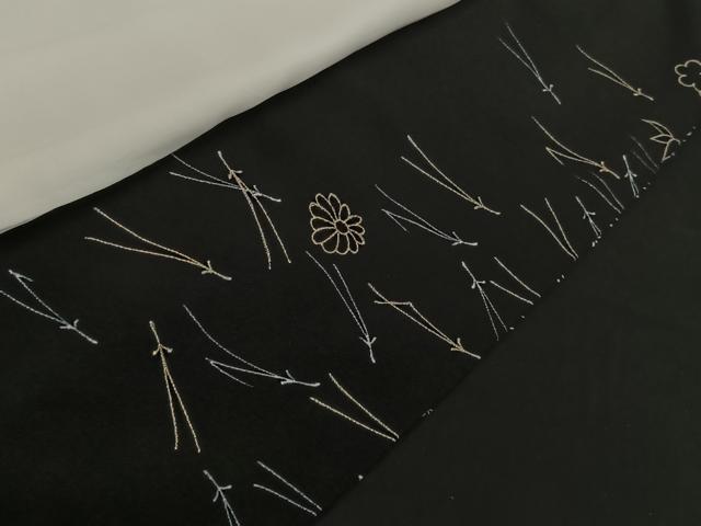 平和屋着物■豪華黒留袖 几帳花車文 金彩 正絹 逸品 CAAN7321kb