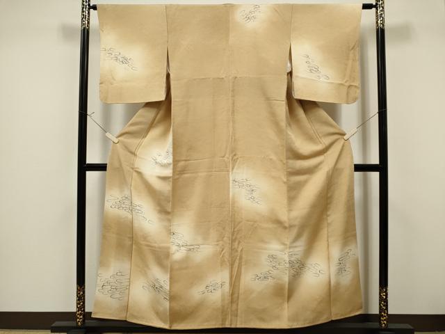 平和屋着物■訪問着 抽象文様 暈し染め 正絹 逸品 CAAO1746ou