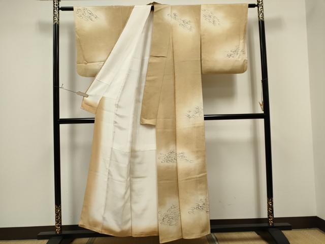 平和屋着物■訪問着 抽象文様 暈し染め 正絹 逸品 CAAO1746ou
