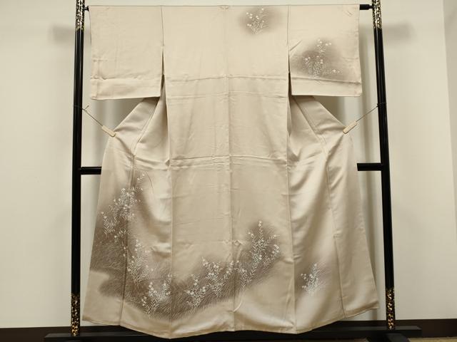 平和屋着物■訪問着 籬草花文 暈し染め 正絹 逸品 CAAO1754ou