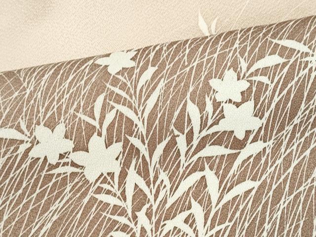 平和屋着物■訪問着 籬草花文 暈し染め 正絹 逸品 CAAO1754ou