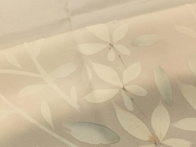 平和屋着物■長襦袢 無双仕立て 枝花文 正絹 逸品 CAAO3636ua