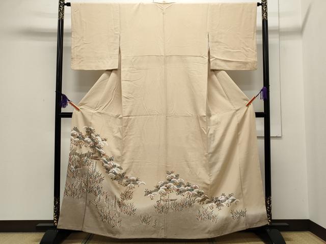 平和屋着物■豪華色留袖 船草花文 暈し染め 金糸 正絹 逸品 CAAO8249ut