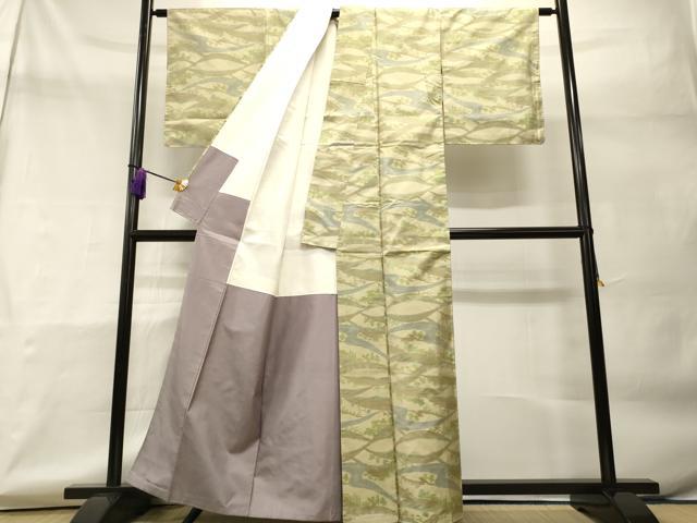 平和屋着物■本場大島紬 7マルキ 風景文 正絹 逸品 CAAO8481id