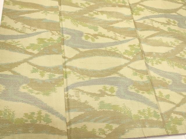 平和屋着物■本場大島紬 7マルキ 風景文 正絹 逸品 CAAO8481id