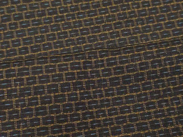 平和屋着物■男性 紬 亀甲柄 正絹 逸品 CAAO9822oy