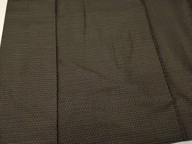 平和屋着物■男性 紬 亀甲柄 正絹 逸品 CAAO9822oy