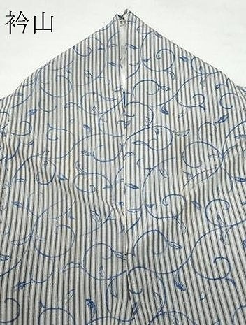 平和屋着物▽上質な小紋 単衣 唐草文 まるやま扱い 正絹 逸品 CAAP4387vf