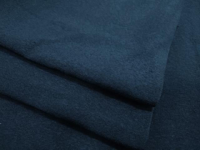 平和屋着物▽色無地 単衣 濃藍色 洗える着物 CAAP5557ut