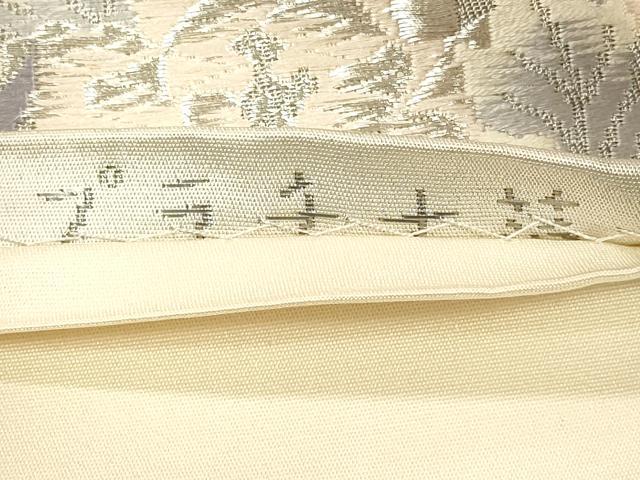 平和屋着物◎六通柄袋帯 清風鳳凰文 プラチナ箔 正絹 逸品 CAAP8219ft