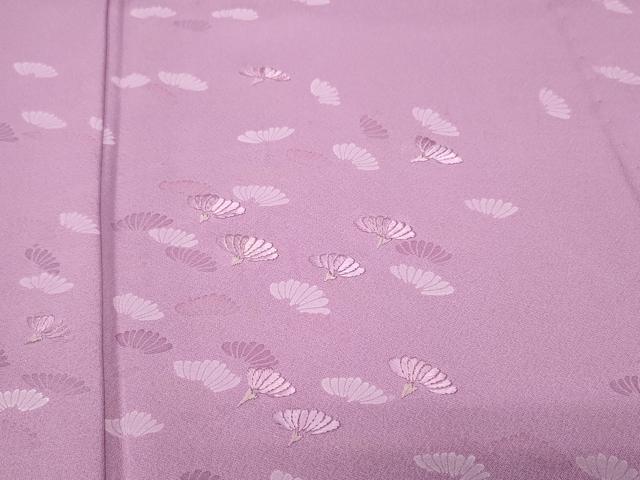 平和屋着物▽訪問着 単衣 刺繍 裏菊文 正絹 逸品 CAAQ0033vf