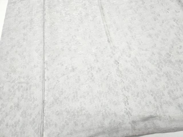 平和屋着物▽上質な色無地 単衣 舞花地紋 源氏鼠色 正絹 逸品 CAAQ0039vf