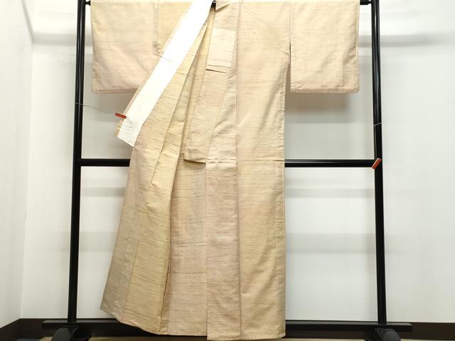 平和屋着物▽紅花紬 米沢 単衣 吉祥文 正絹 逸品 CAAQ0042vf