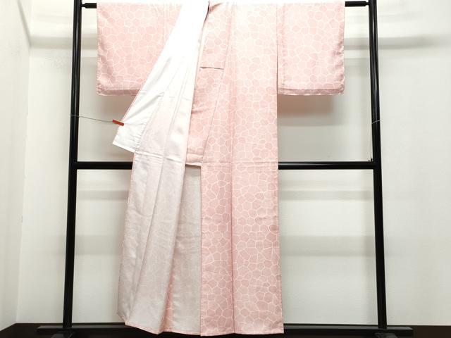 平和屋着物▽小紋 単衣 吉祥文 洗える着物 CAAQ0043vf