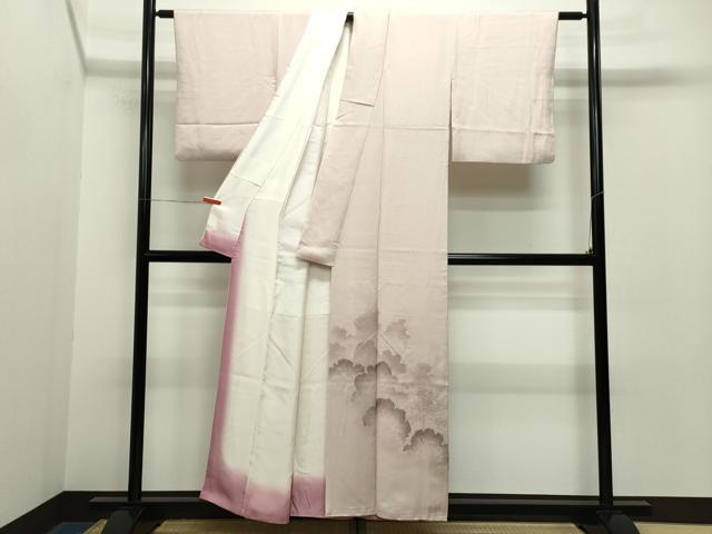 平和屋着物■色留訪問着 草木地紋 暈し染め 正絹 逸品 CAAQ6209ze