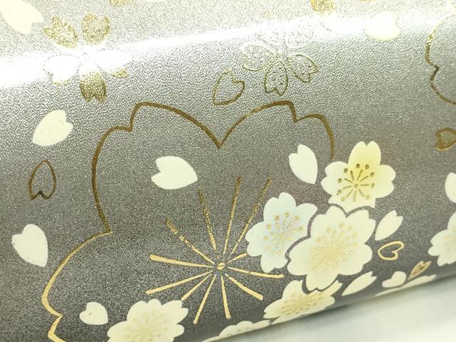 平和屋着物●和装小物 和装バッグ ハンドバッグ 舞桜文 金彩 振袖 逸品 CAAQ8083ju