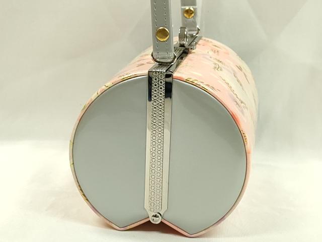 平和屋着物●和装小物 和装バッグ ハンドバッグ 草花文 金彩 エナメル 振袖 逸品 未使用 CAAQ8086ju