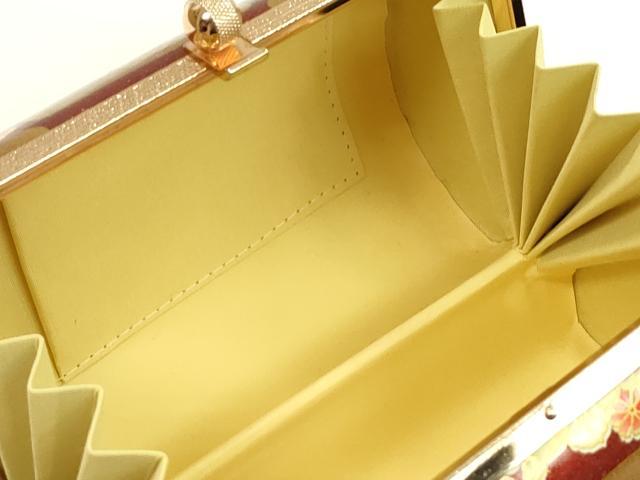 平和屋着物●和装小物 和装バッグ ハンドバッグ 草花文 金彩 振袖 逸品 CAAQ8097ju